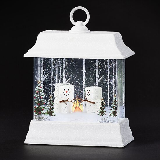 Roman 8.5" Led Swirl Marshmallows Christmas Tabletop Decor