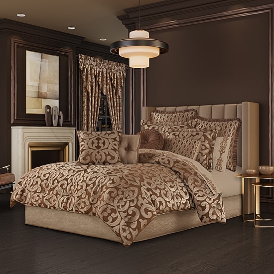 Queen Street La Grande Copper 4-pc. Jacquard Coverlet Set