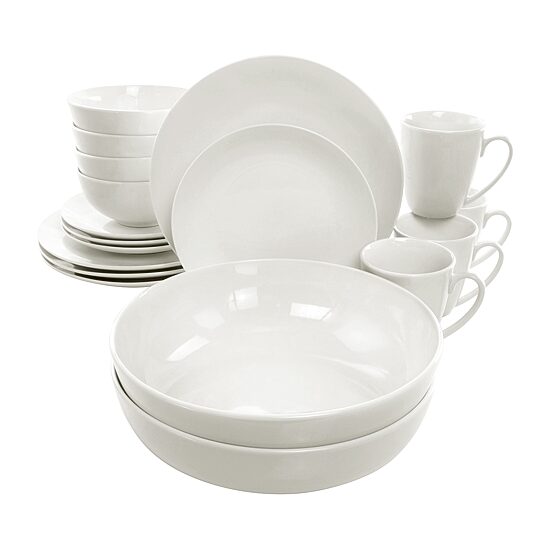 Elama Iris 32-pc. Porcelain Dinnerware Set