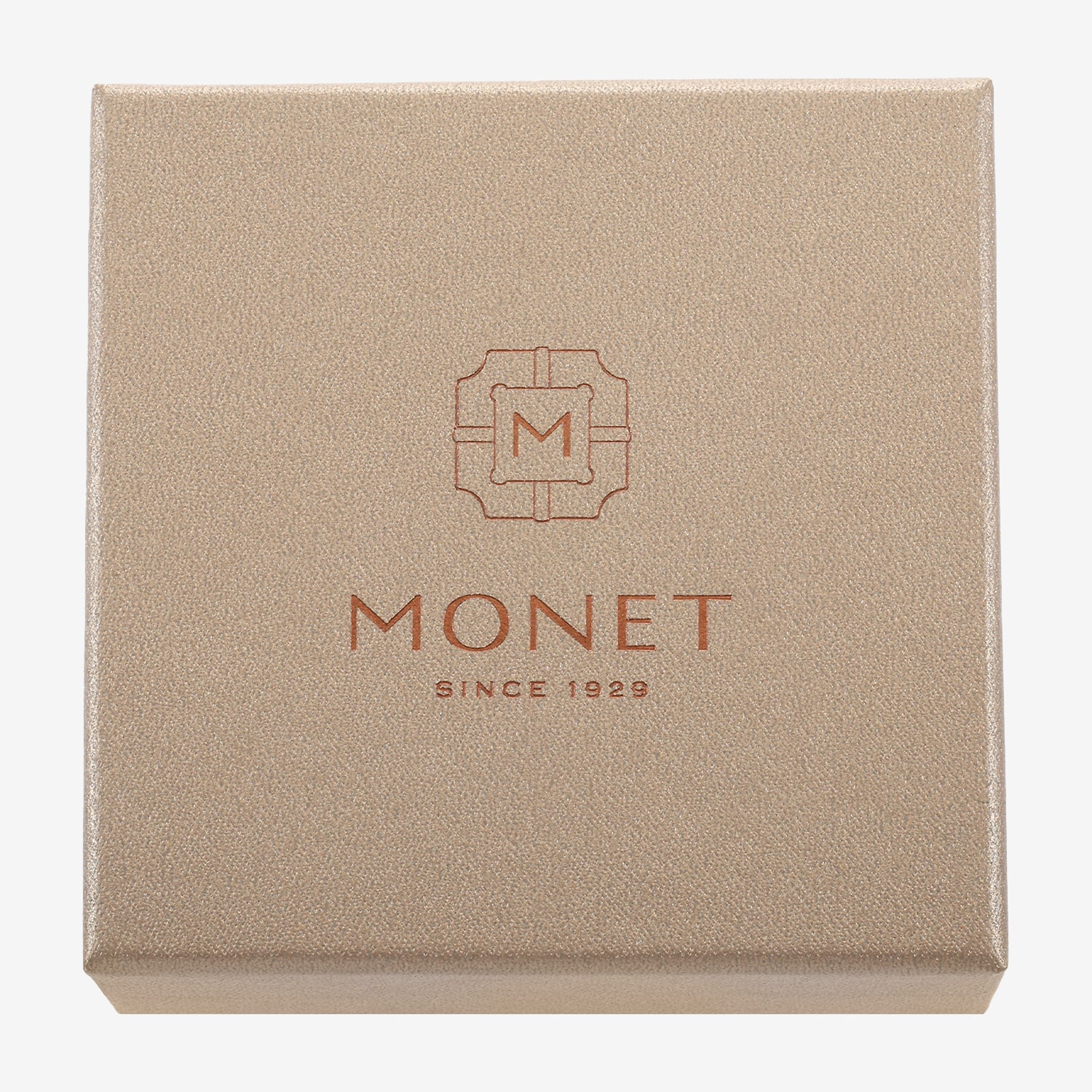 Monet Jewelry Gold Tone Glass Pin