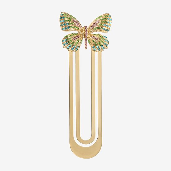 Monet Jewelry Gold Tone Multi Butterfly Bookmark