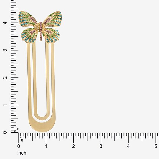 Monet Jewelry Gold Tone Multi Butterfly Bookmark