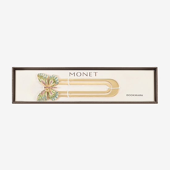 Monet Jewelry Gold Tone Multi Butterfly Bookmark