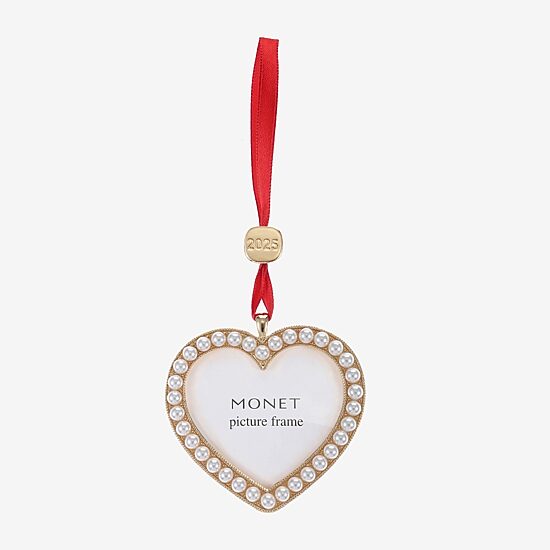 Monet Jewelry Gold Tone Frame Christmas Ornament