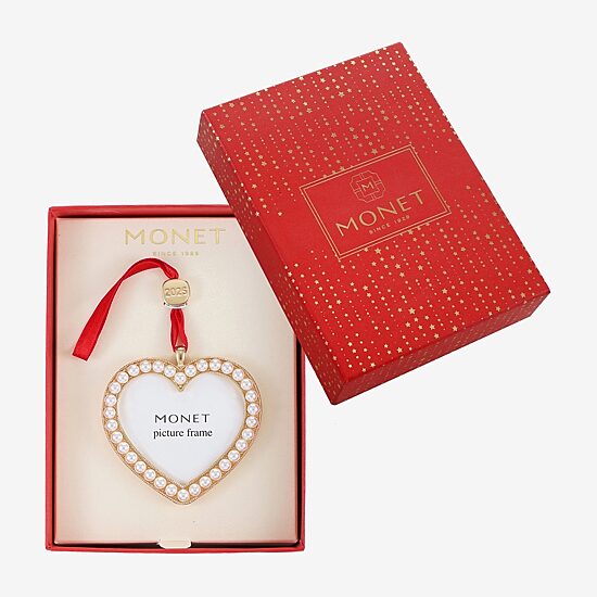 Monet Jewelry Gold Tone Frame Christmas Ornament