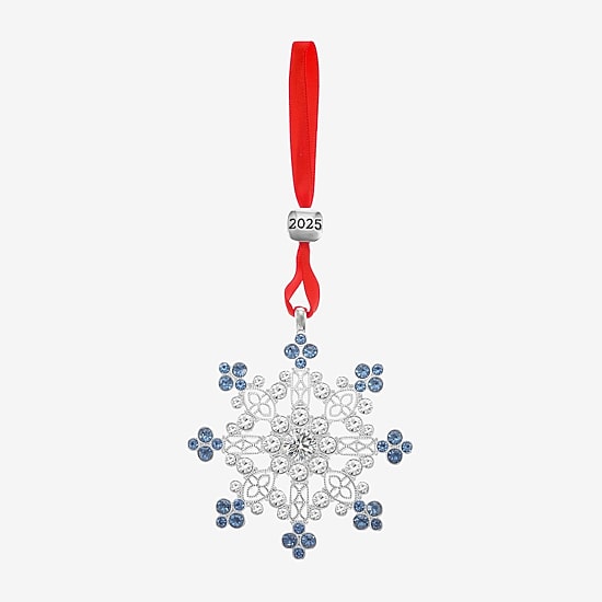 Monet Jewelry Silver Tone Christmas Ornament