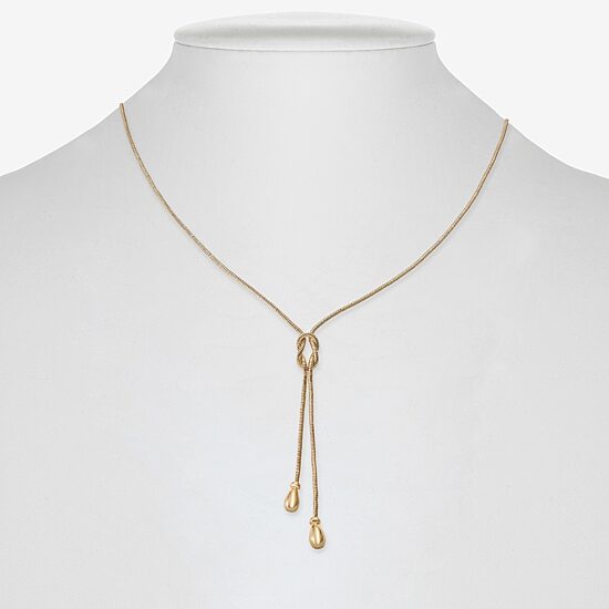 Monet Jewelry Gold Tone Bolo Tie Womens 22 Inch Y Necklace