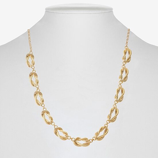 Monet Jewelry Gold Tone Womens 17 Inch Collar Necklace