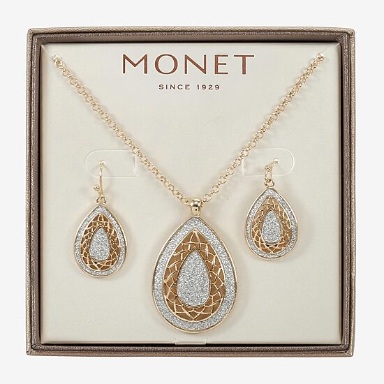 Monet Jewelry Pendant Necklace & Drop Earring Womens 2-pc. Jewelry Set