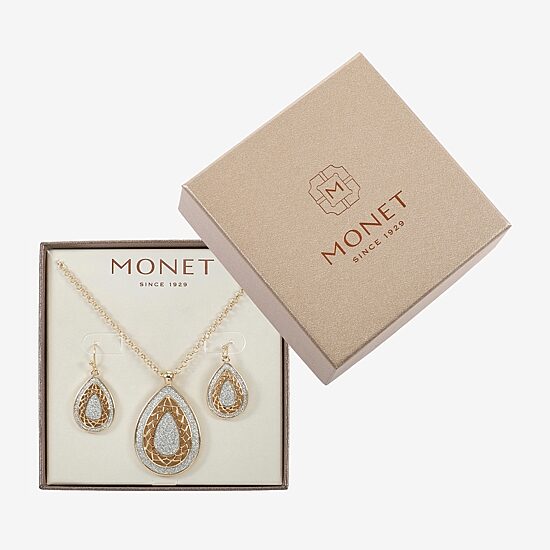 Monet Jewelry Pendant Necklace & Drop Earring Womens 2-pc. Jewelry Set