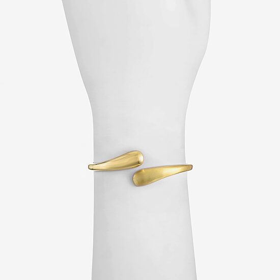 Monet Jewelry Gold Tone Hinge Womens Cuff Bracelet