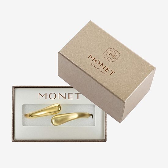 Monet Jewelry Gold Tone Hinge Womens Cuff Bracelet