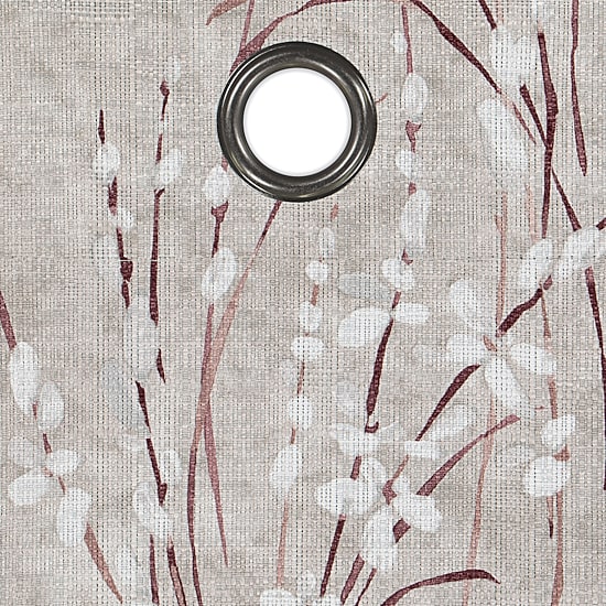 Eclipse Ambiance Botanical Grommet Top Energy Saving 100% Blackout Single Curtain Panel