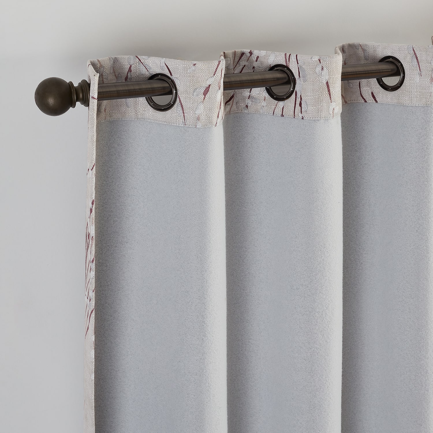 Eclipse Ambiance Botanical Grommet Top Energy Saving 100% Blackout Single Curtain Panel