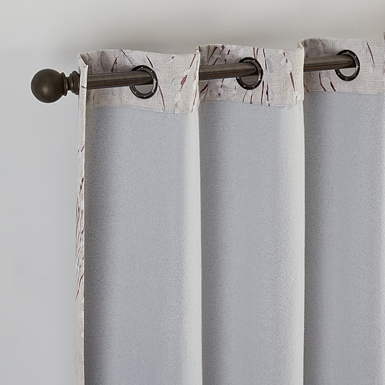 Eclipse Ambiance Botanical Grommet Top Energy Saving 100% Blackout Single Curtain Panel