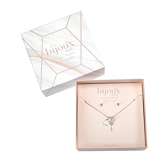 Bijoux Bar Delicates Womens Keys 2-pc. Jewelry Set