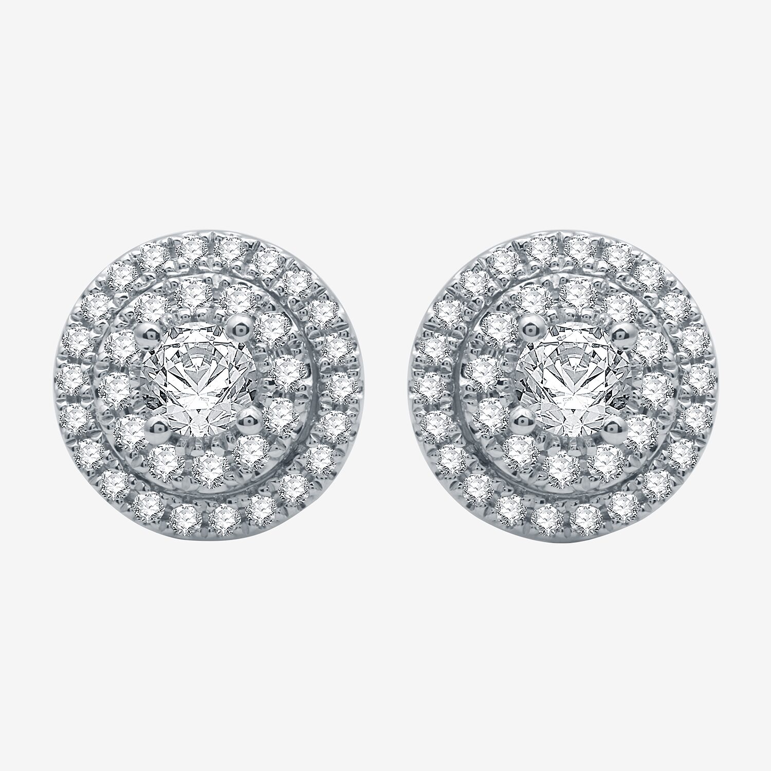 (G / Si2) Womens 2 CT. T.W. Lab Grown Diamond 10K White Gold Round 2-pc. Jewelry Set