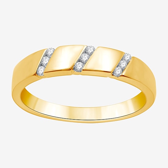 I Said Yes (H-I / I1) 1/6 CT. T.W. Lab Grown White Diamond Sterling Silver or 14K Gold Over Silver Wedding Band
