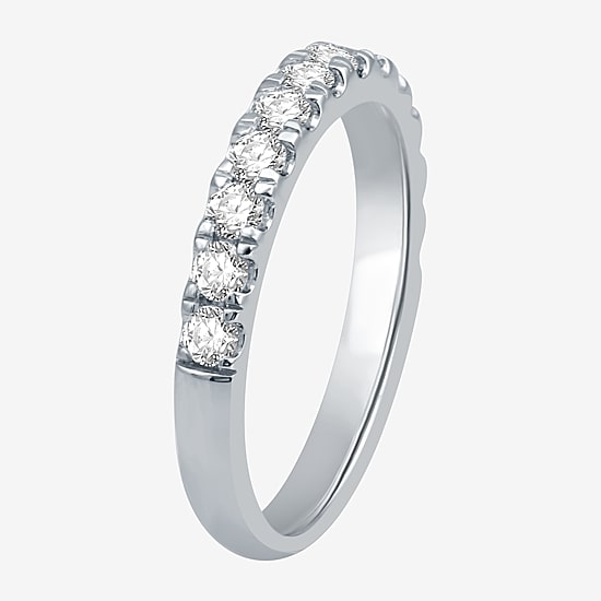 I Said Yes (H-I / I1) 3/4 CT. T.W. Lab Grown White Diamond Sterling Silver or 14K Gold Over Silver Wedding Band