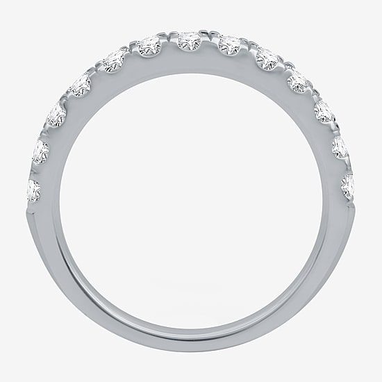 I Said Yes (H-I / I1) 3/4 CT. T.W. Lab Grown White Diamond Sterling Silver or 14K Gold Over Silver Wedding Band