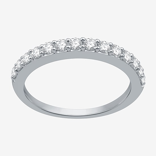 I Said Yes (H-I / I1) 1/2 CT. T.W. Lab Grown White Diamond Sterling Silver or 14K Gold Over Silver Wedding Band