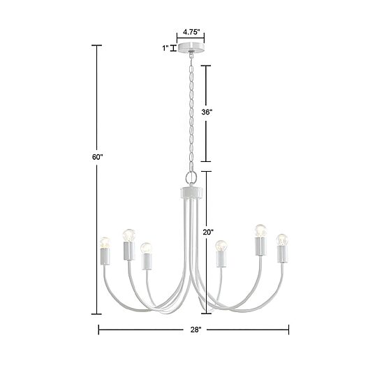 510 Design Ellie 6 Light Chandelier