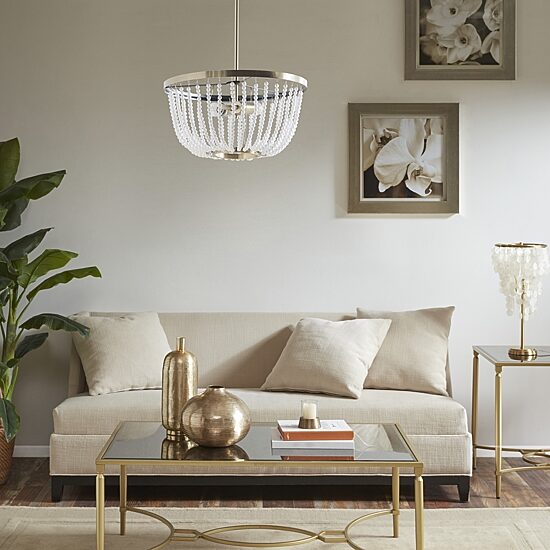 Hampton Hill Melrose 2 Light Beaded Chandelier