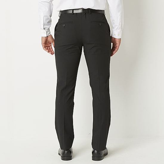 J. Ferrar Ultra Comfort Mens Stretch Fabric Super Slim Fit Flat Front Suit Pant