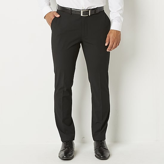 J. Ferrar Ultra Comfort Mens Stretch Fabric Super Slim Fit Flat Front Suit Pant