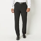 men's classic-fit ultraflex stretch flat-front dress pants Flex Fit Ultra Wrinkle Free Straight Leg Pant 36x32 / Black Tamanhos:XL