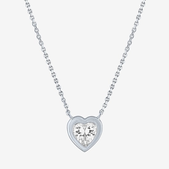 Diamond Addiction (G-H / Si2-I1) Womens 1/2 CT. T.W. Lab Grown White Diamond 10K Gold 18 Inch Pendant Necklace