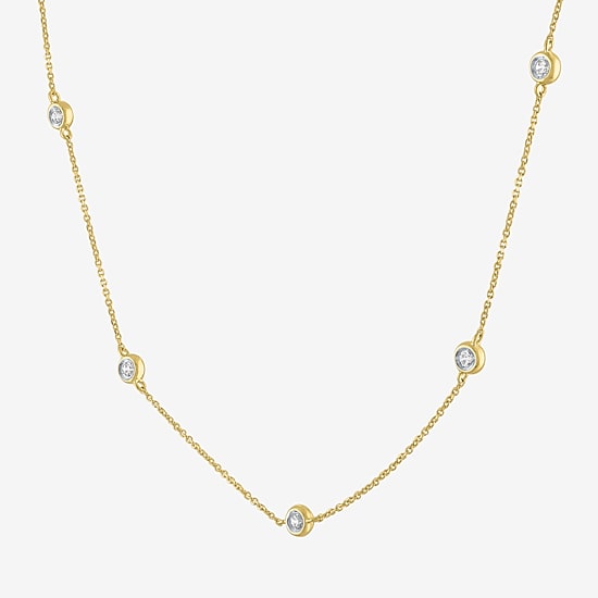 Diamond Addiction (G-H / Si2-I1) Womens 1/3 CT. T.W. Lab Grown White Diamond 10K Gold Pendant Necklace