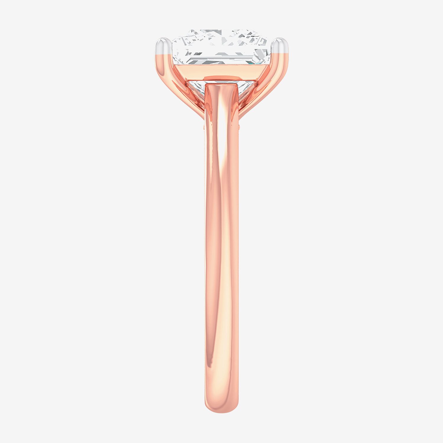 Solitaire Ring (G-H / Si1-Si2) Womens 2 CT. T.W. Lab Grown White Diamond 14K Gold Princess Engagement
