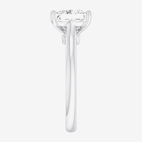 (G-H / SI1-SI2) Womens 2 CT. T.W. Lab Grown White Diamond 14K Gold Princess Solitaire Engagement Ring