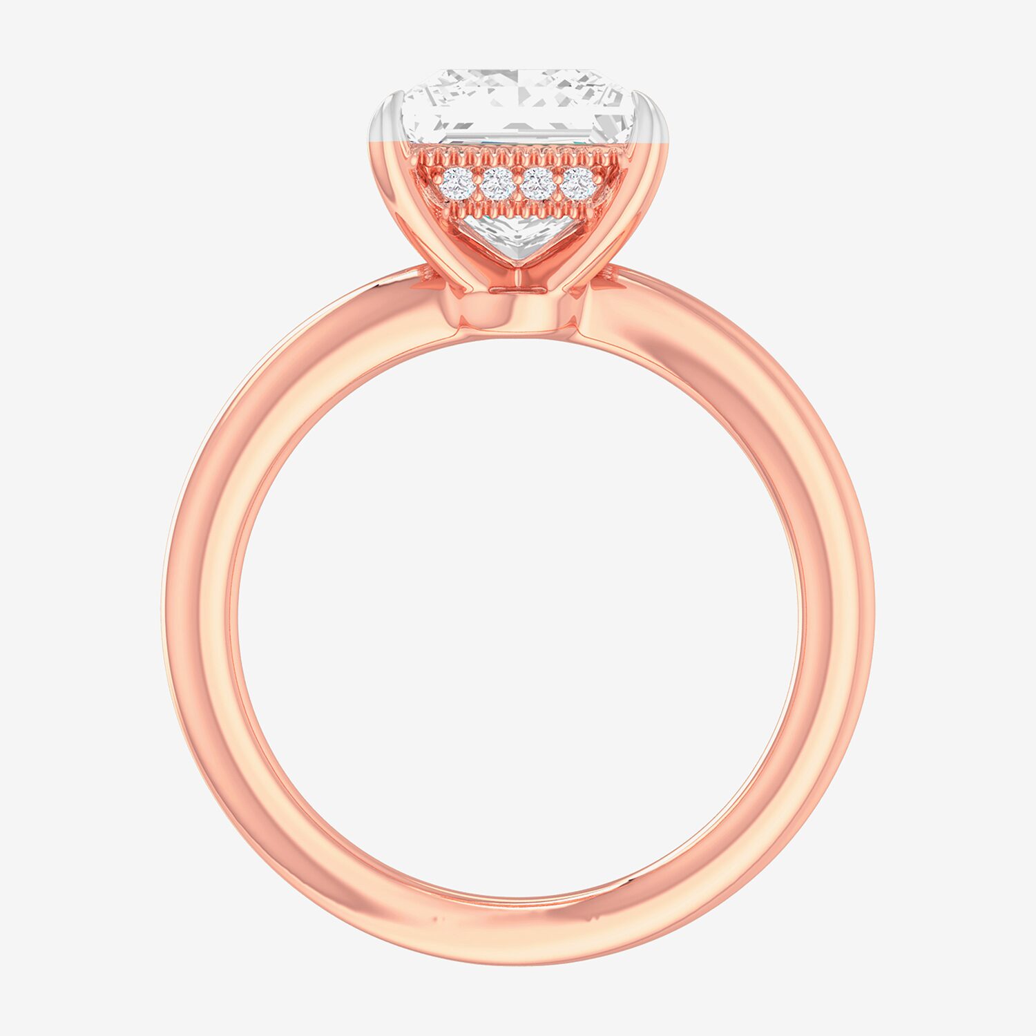 Solitaire Ring (G-H / Si1-Si2) Womens 2 CT. T.W. Lab Grown White Diamond 14K Gold Princess Engagement
