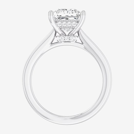 (G-H / SI1-SI2) Womens 2 CT. T.W. Lab Grown White Diamond 14K Gold Princess Solitaire Engagement Ring