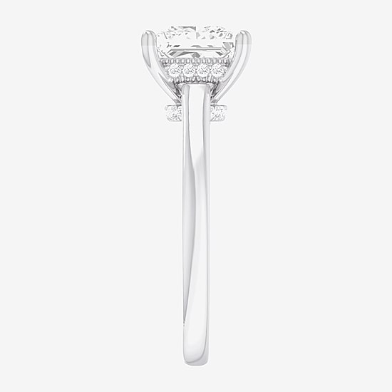 (G-H / SI1-SI2) Womens 2 CT. T.W. Lab Grown White Diamond 14K Gold Princess Solitaire Engagement Ring