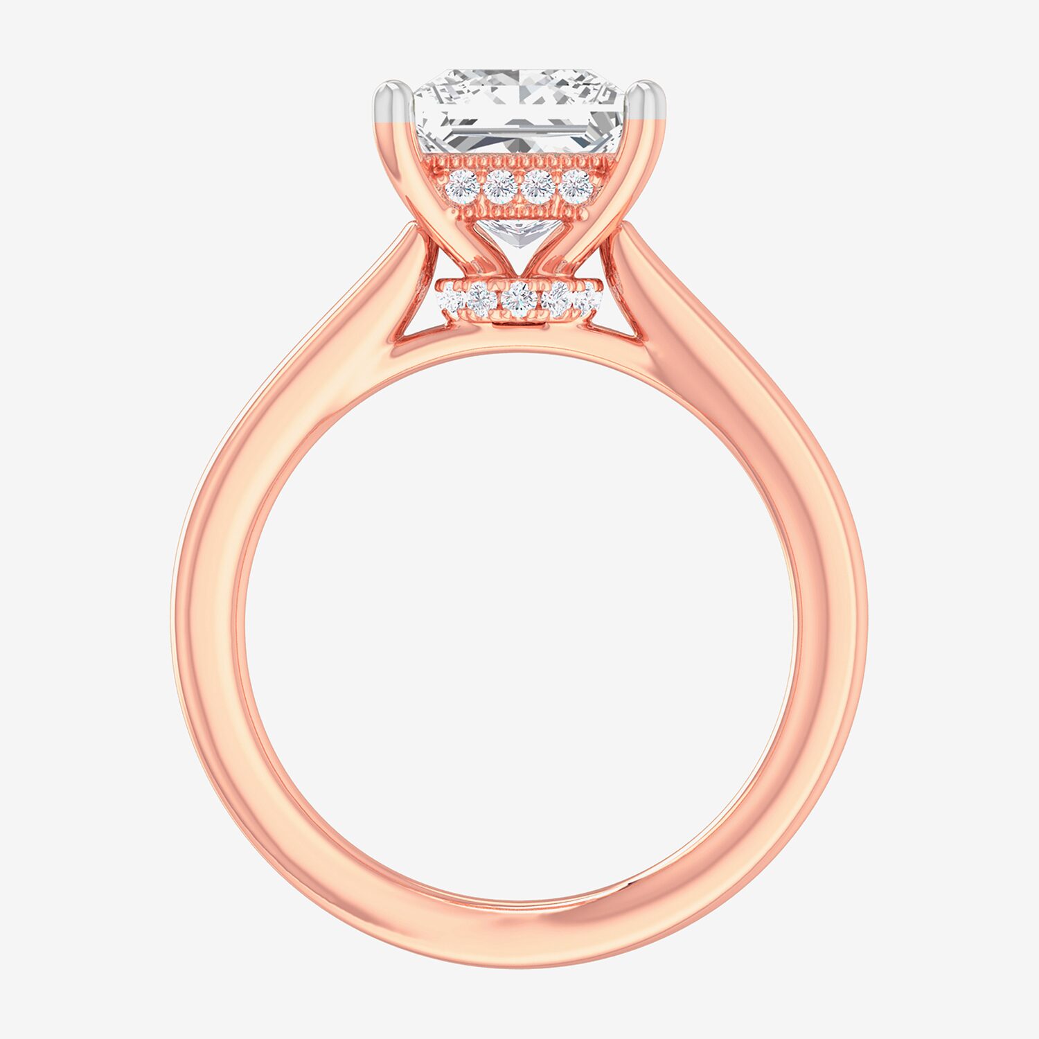 G-H / SI1-SI2) Womens 2 CT. T.W. Lab Grown White Diamond 14K Gold Princess Solitaire Engagement Ring