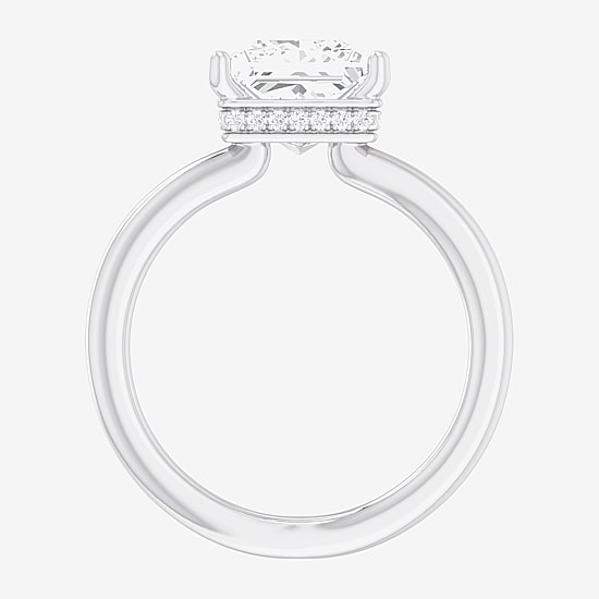(G-H / SI1-SI2) Womens 2 CT. T.W. Lab Grown White Diamond 14K Gold Princess Solitaire Engagement Ring