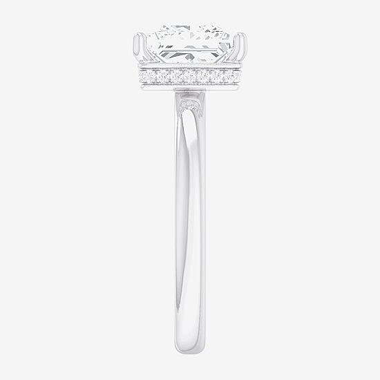 (G-H / SI1-SI2) Womens 2 CT. T.W. Lab Grown White Diamond 14K Gold Princess Solitaire Engagement Ring