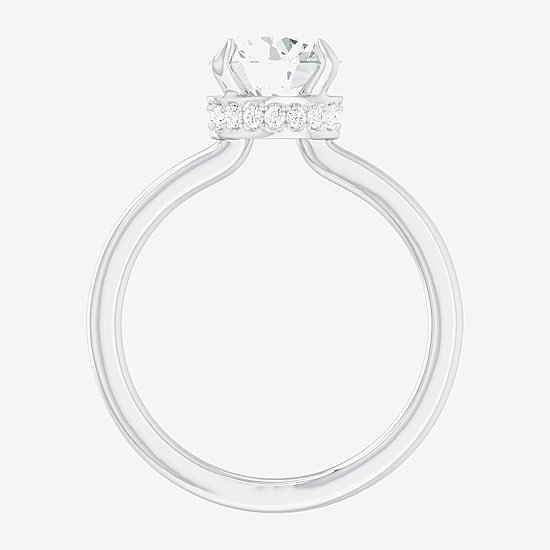 (G-H / SI1-SI2) Womens 2 CT. T.W. Lab Grown White Diamond 14K Gold Round Solitaire Engagement Ring