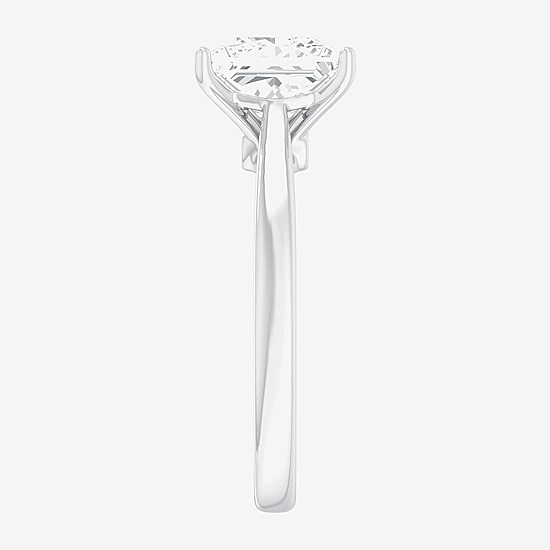 (G-H / SI1-SI2) Womens 2 CT. T.W. Lab Grown White Diamond 14K Gold Princess Solitaire Engagement Ring