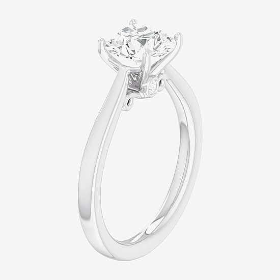 (G-H / SI1-SI2) Womens 2 CT. T.W. Lab Grown White Diamond 14K Gold Round Solitaire Engagement Ring