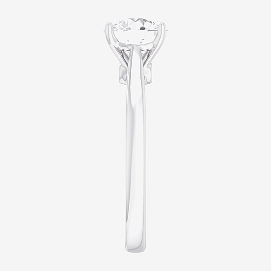 (G-H / SI1-SI2) Womens 2 CT. T.W. Lab Grown White Diamond 14K Gold Round Solitaire Engagement Ring