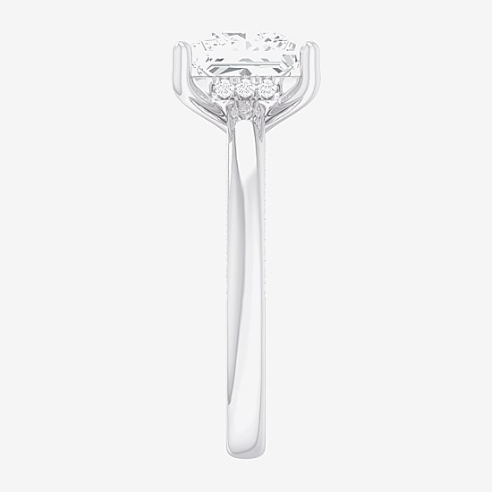 (G-H / SI1-SI2) Womens 2 1/2 CT. T.W. Lab-Grown White Diamond 14K Gold Princess Solitaire Engagement Ring