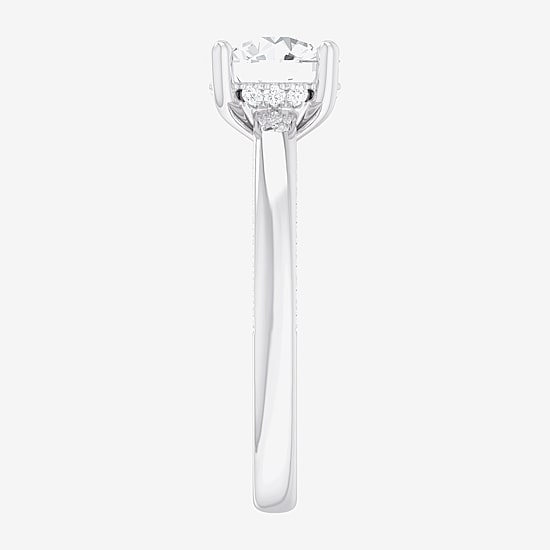 (G-H / SI1-SI2) Womens 2 1/2 CT. T.W. Lab-Grown White Diamond 14K Gold Round Solitaire Engagement Ring