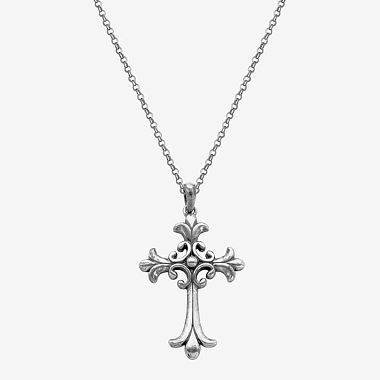 Sterling Silver Celtic Cross Pendant Necklace