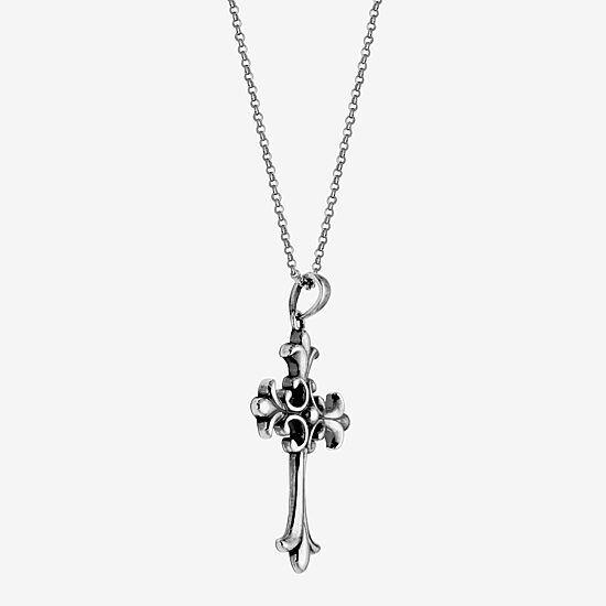Sterling Silver Celtic Cross Pendant Necklace
