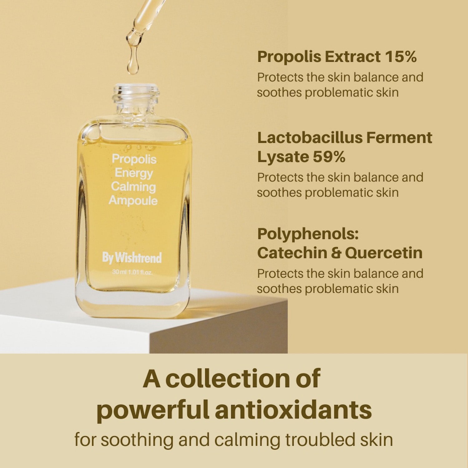 By Wishtrend Propolis Energy Calming Ampoule Face Serum