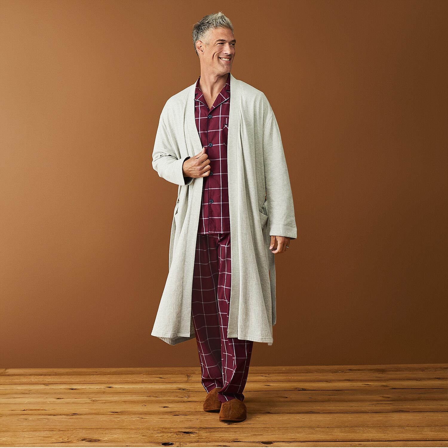 Stafford Mens Long Length Long Sleeve Robe